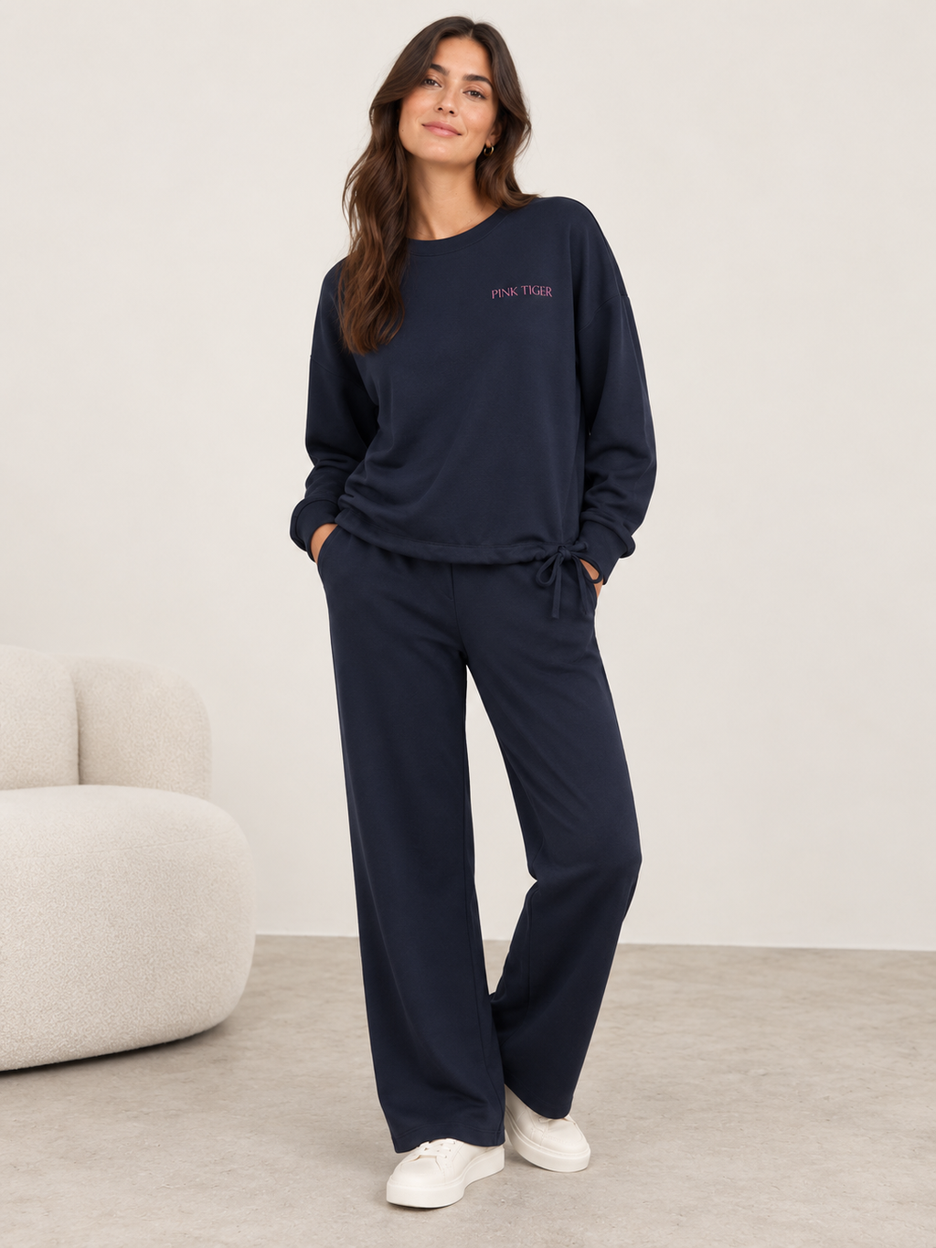 Bella 77 Drawstring Hem Sweatshirt