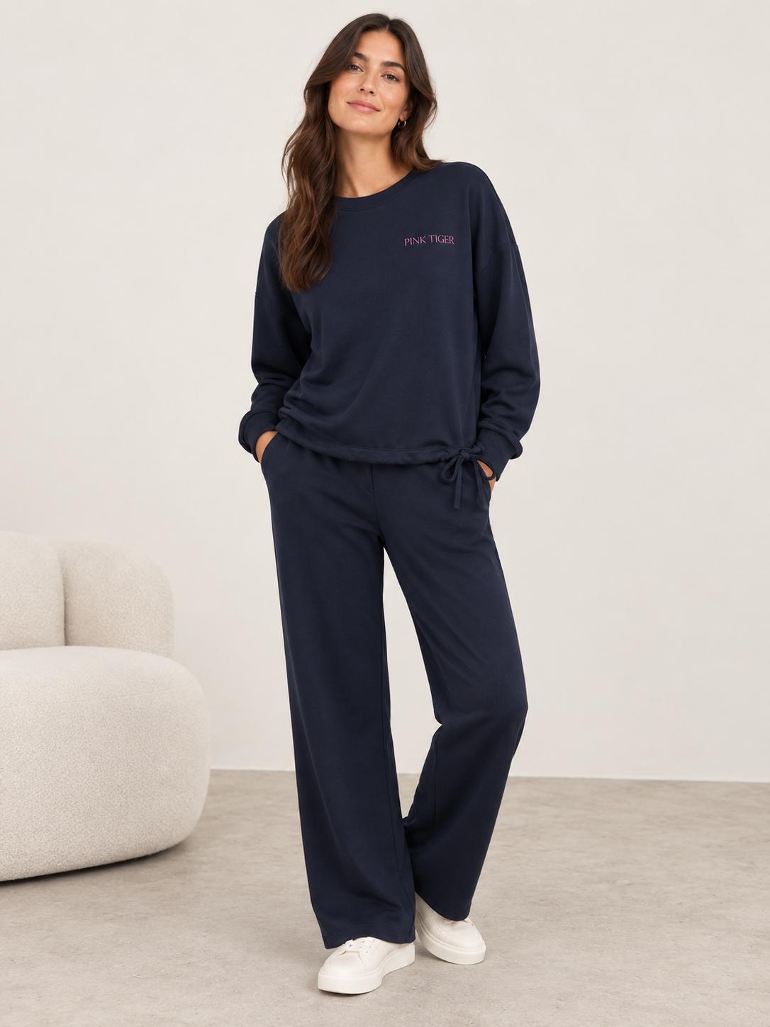 Bella 77 Drawstring Hem Sweatshirt