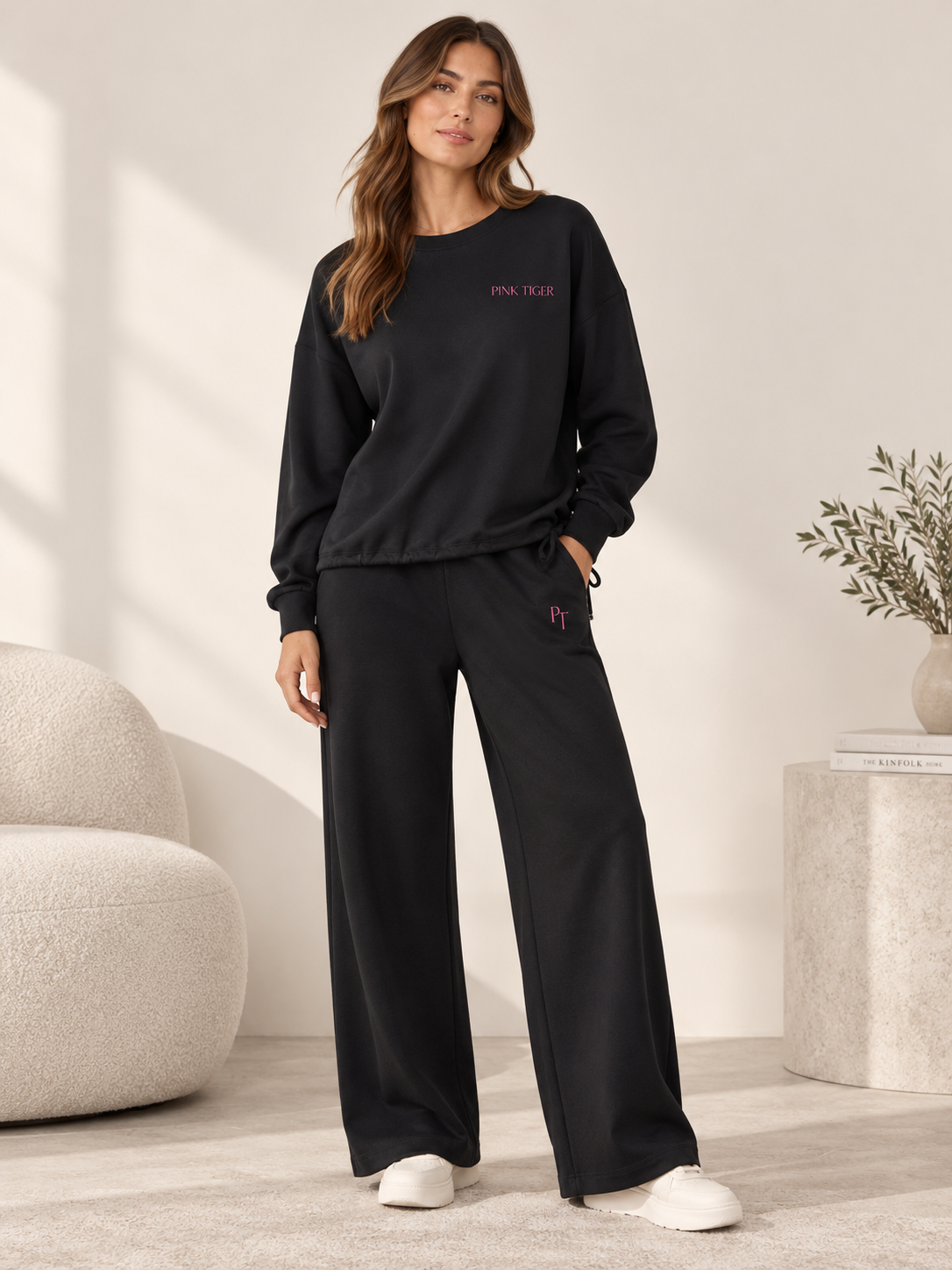 Bella 77 Drawstring Hem Sweatshirt