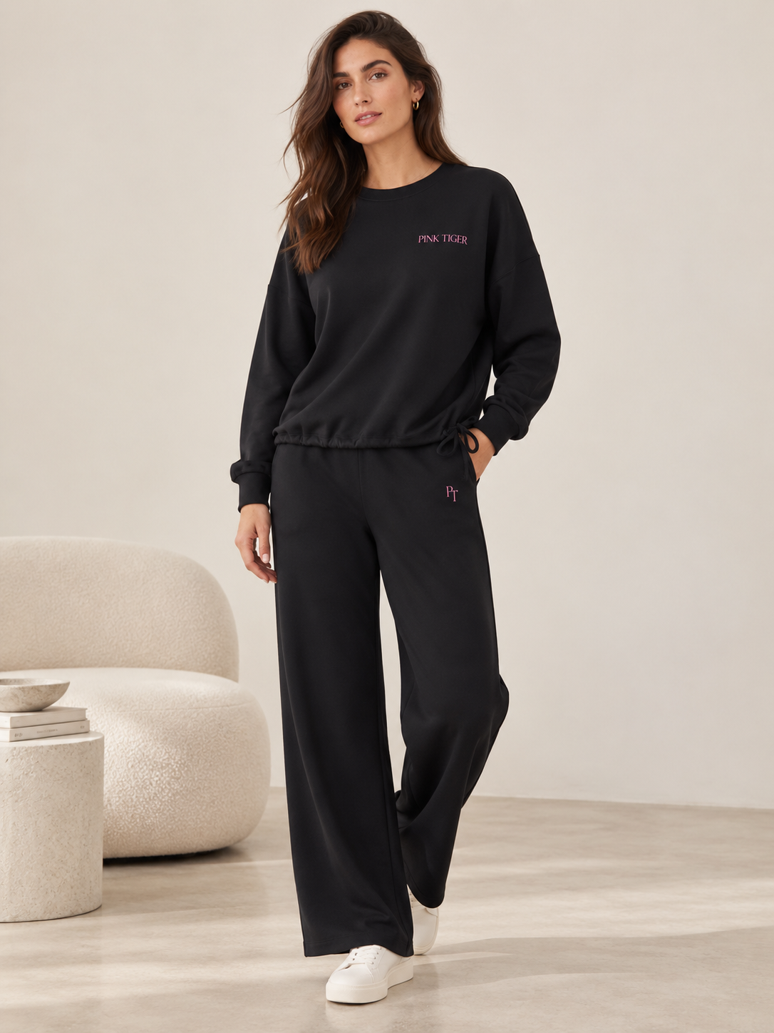 Bella 77 Drawstring Hem Sweatshirt